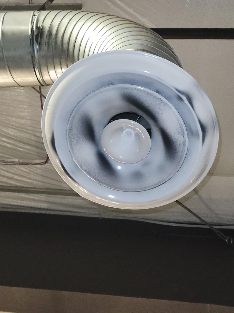 Up close view of an air duct