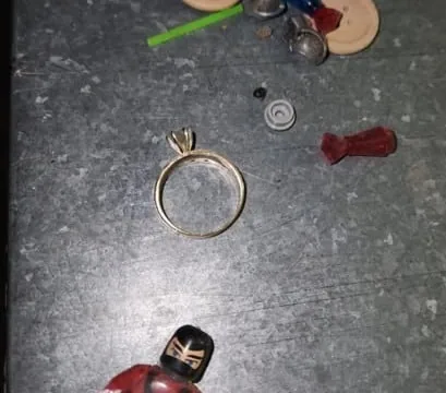 Jewelry item found during residential duct cleaning