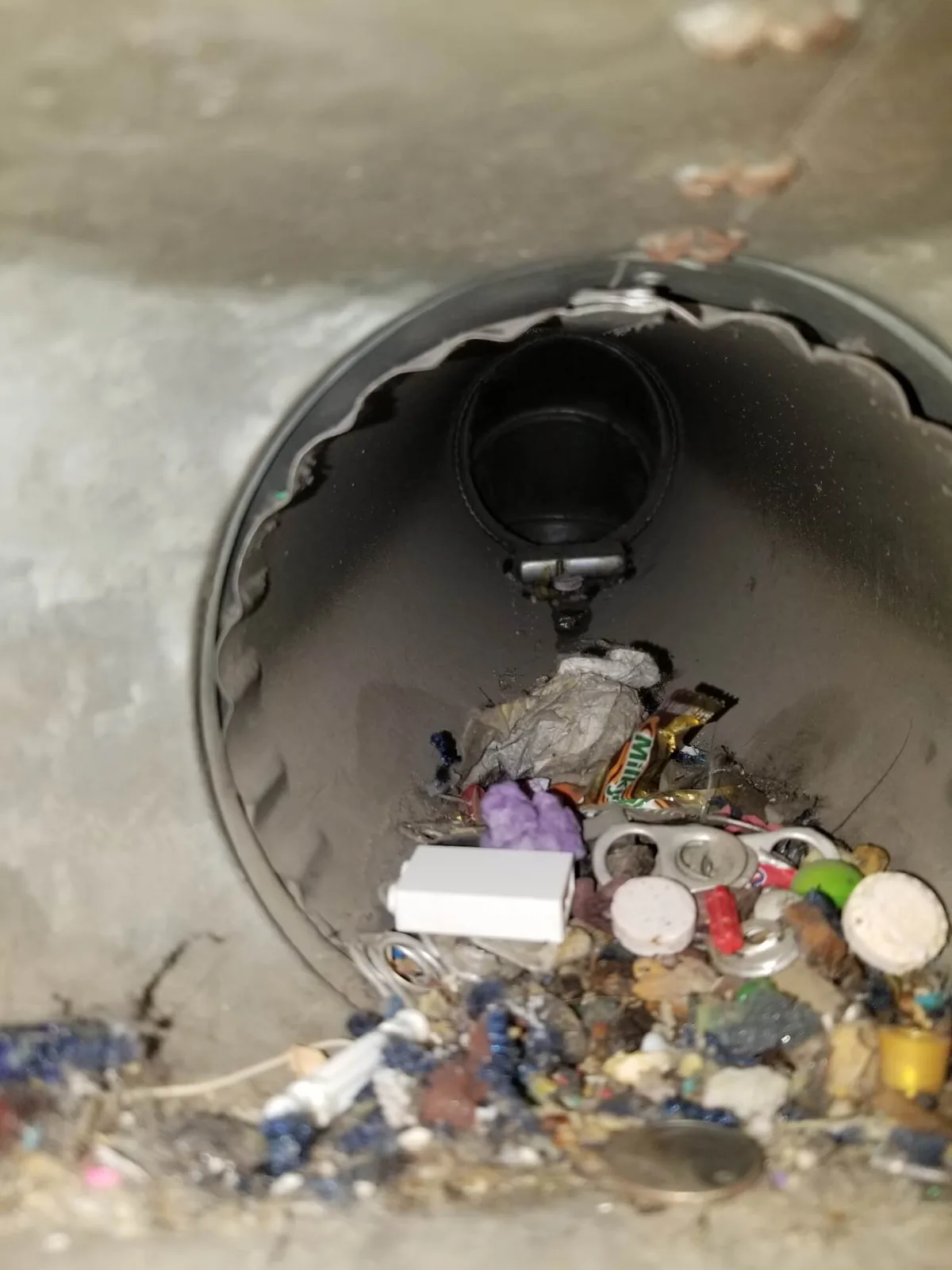 Garbage found in air duct